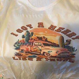 Sublimation shirt heart like a truck